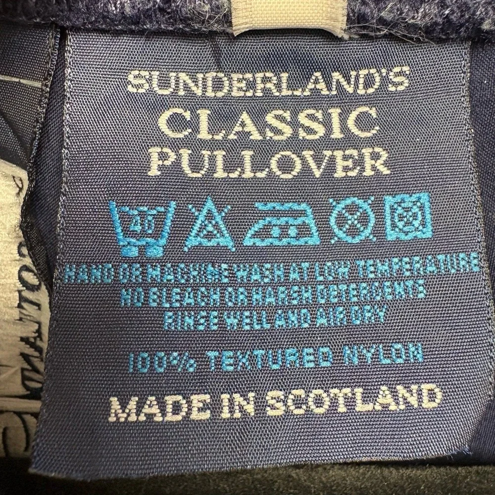 Sunderland‎ of Scotland Pullover Men XL Blue Windbreaker Lightweight Classic